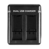 2-slot oplader Puluz PU919B til GoPro Hero 9/10/11/12