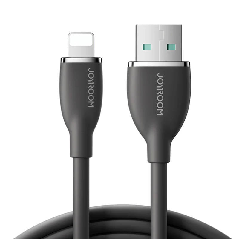 Kabel Farverig 3A USB til Lightning SA29-AL3 / 3A / 1,2m (sort)