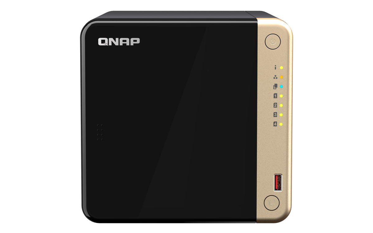 QNAP TS-464 NAS Tower Intel(R) Celeron(R) N5095 8 GB DDR4 0 TB QNAP QTS Black
