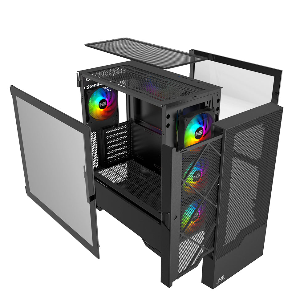 Nordic Gaming Munin RGB Tower ATX Sort