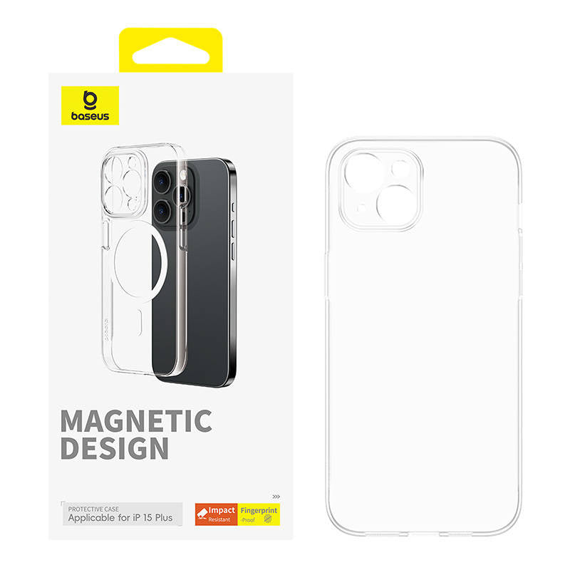 Magnetisk telefonfoder til iPhone 15 Plus Baseus OS-Lucent Series (klart)