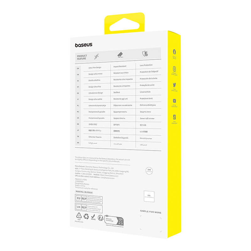 Magnetisk telefonfoder til iPhone 15 Plus Baseus OS-Lucent Series (klart)