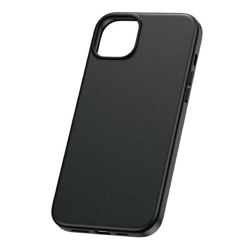 Telefonfoder til iPhone 15 Pro Baseus Fauxther Series (sort)