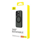 Magnetisk telefonfoder til iPhone 15 ProMax Baseus CyberLoop-serie (sort)