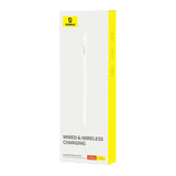 Active stylus Baseus Smooth Writing Series med trådløs og kablet opladning (hvid)