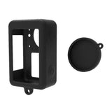 Silikon Puluz- kuffert til DJI Osmo Action 3 / 4 / 5 Pro med linseomslag (sort)