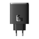 Væglader Baseus OS-Cube Pro 2xUSB-C + USB, 65W (sort)