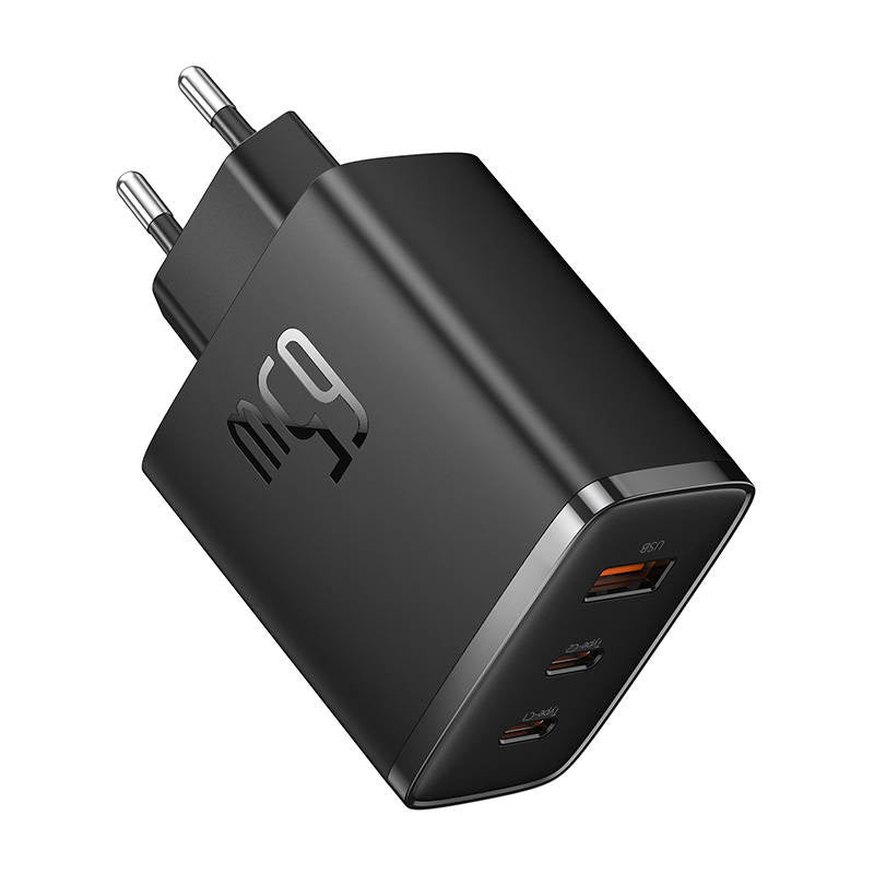Væglader Baseus OS-Cube Pro 2xUSB-C + USB, 65W (sort)