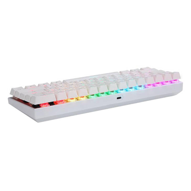 Trådløst mekanisk tastatur Motospeed SK62 Hvid (blå switch)