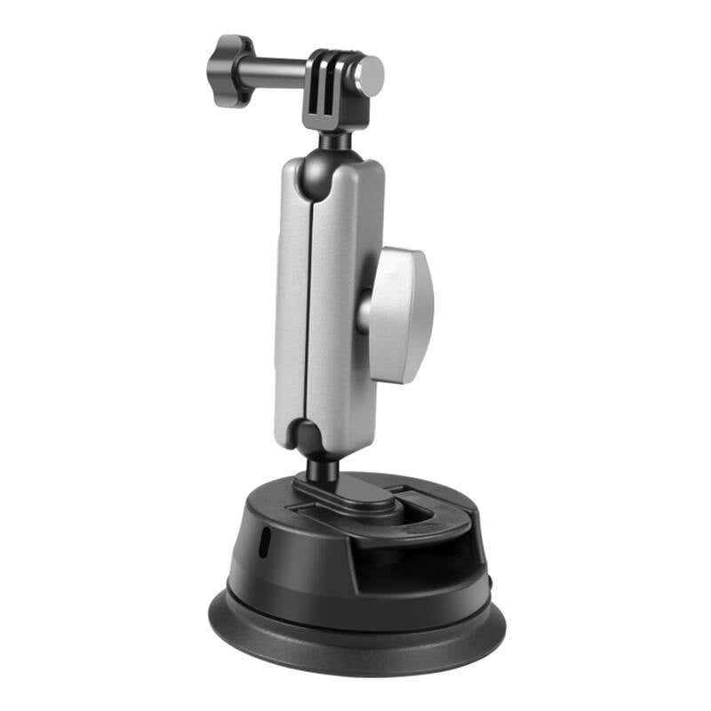 PULUZ bilmontering med sugekop, monteringsadapter og langskru til sportskameraer (herunder Osmo Action 3, Insta360 X3)