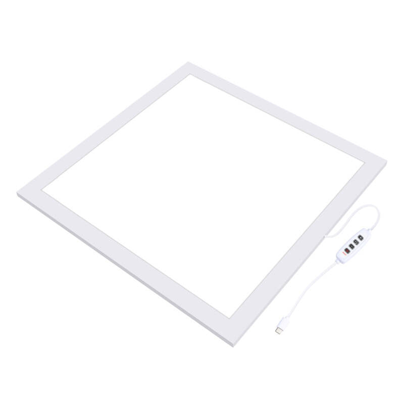 Fotografi Skyggefri lyslampe PULUZ 1200LM LED 33,3cm x 33,3cm Effektivt område
