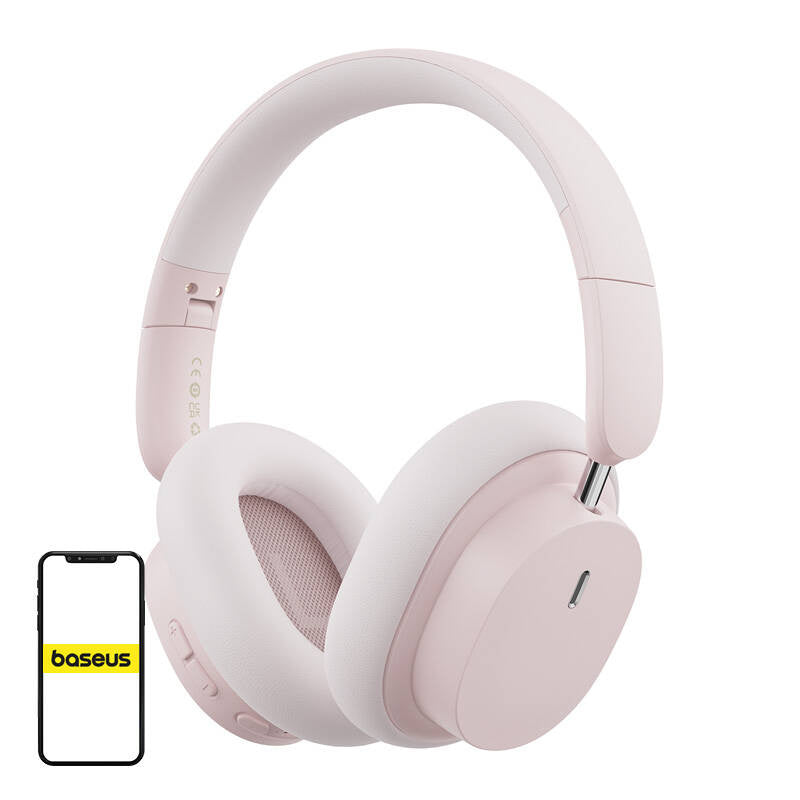 Baseus Bowie D05 trådløse hovedtelefoner Bluetooth 5.2 (guld rose)