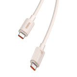 Hurtig opladning kabel Baseus USB-C til USB-C Habitat Series 1m 100W (rosa)