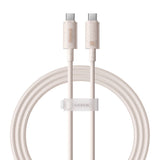 Hurtig opladning kabel Baseus USB-C til USB-C Habitat Series 1m 100W (rosa)