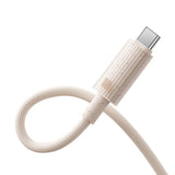 Hurtig opladning kabel Baseus USB-C til USB-C Habitat Series 1m 100W (rosa)