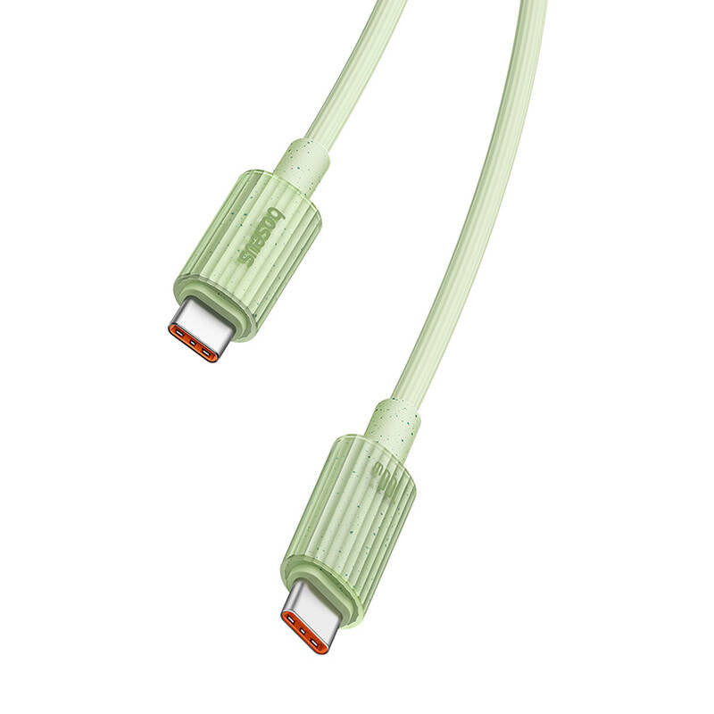 Hurtig opladning kabel Baseus USB-C til USB-C Habitat Series 2m 100W (grøn)