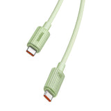 Hurtig opladning kabel Baseus USB-C til USB-C Habitat Series 2m 100W (grøn)