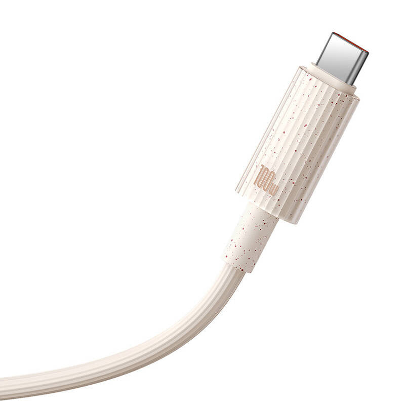 Hurtig opladning kabel Baseus USB til USB-C Habitat Series 1m 100W (rosa)