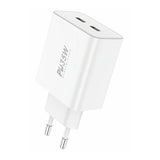 Væglader Foneng EU50 PD 35W 2x USB-C-porte (hvid)