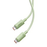 Hurtig opladning kabel Baseus USB-C til USB-C Habitat Series 1m 100W (grøn)