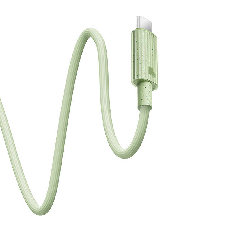 Hurtig opladning kabel Baseus USB-C til USB-C Habitat Series 1m 100W (grøn)