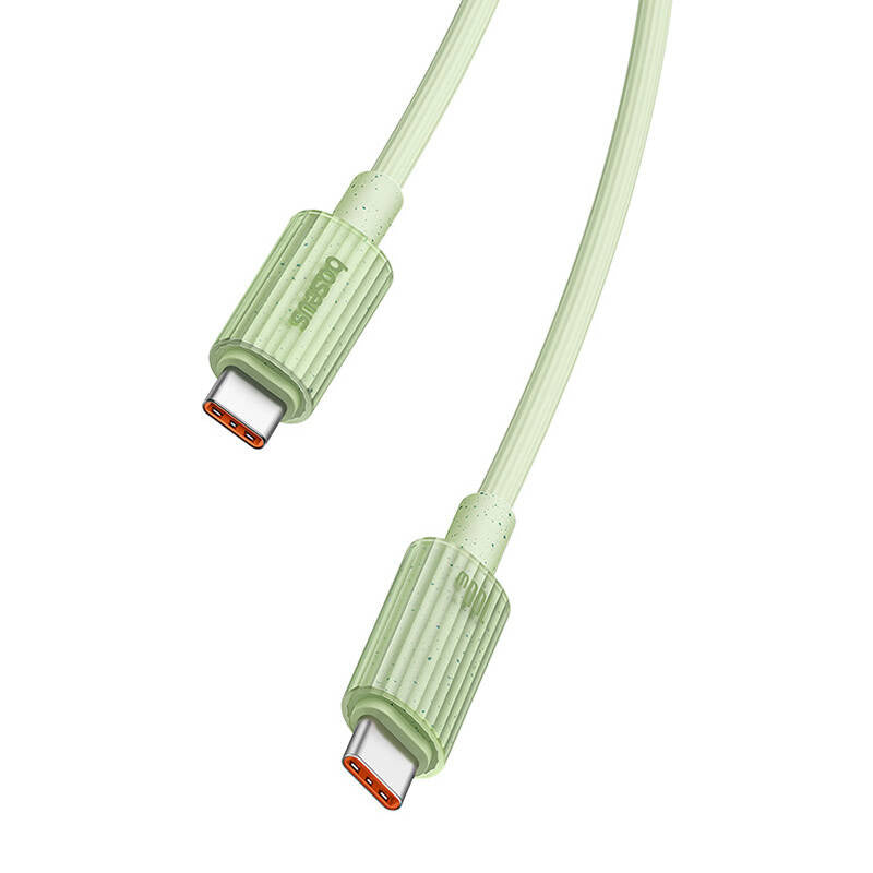 Hurtig opladning kabel Baseus USB-C til USB-C Habitat Series 1m 100W (grøn)