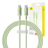Hurtig opladning kabel Baseus USB-C til USB-C Habitat Series 1m 100W (grøn)