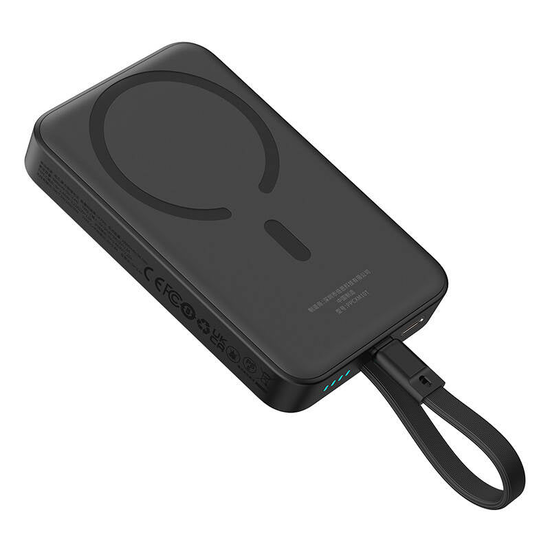Powerbank Baseus Magnetic Mini 10000mAh, USB-C 30W MagSafe (sort)