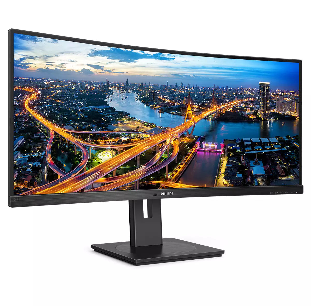 Philips B Line 345B1C/00 computerskærm 86,4 cm (34") 3440 x 1440 pixel Quad HD LCD Sort