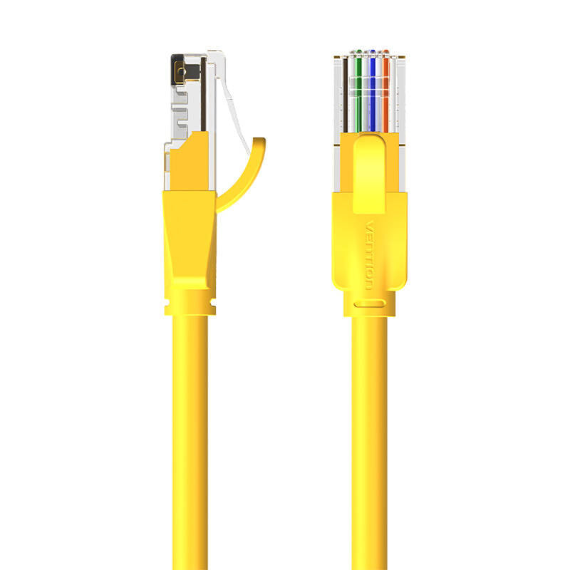 Netværkskabel UTP CAT6 Vention IBEYF RJ45 Ethernet 1000Mbps 1m Gul