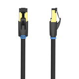 Netkablet CAT8 SFTP Vention IKABF RJ45 Ethernet 40Gbps 1m sort