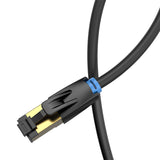 Netkablet CAT8 SFTP Vention IKABF RJ45 Ethernet 40Gbps 1m sort