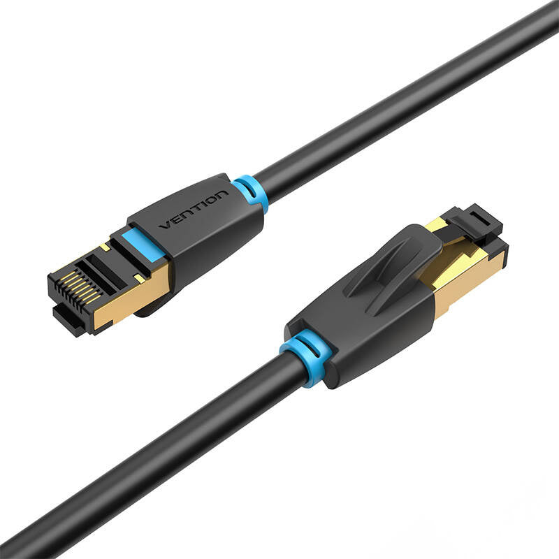 Netkablet CAT8 SFTP Vention IKABH RJ45 Ethernet 40Gbps 2m sort