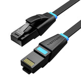 Flad netværkskabel UTP CAT6 Vention IBJBX RJ45 Ethernet 1000Mbps 50m sort