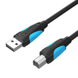USB 2.0 A til USB-B printerkabel Vention VAS-A16-B100 1m sort