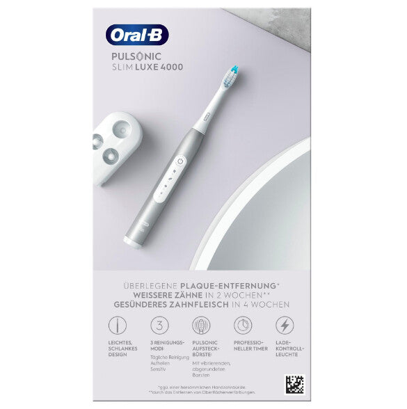Oral-B Pulsonic Slim Luxe 4000 Voksen Sonisk tandbørste Platin