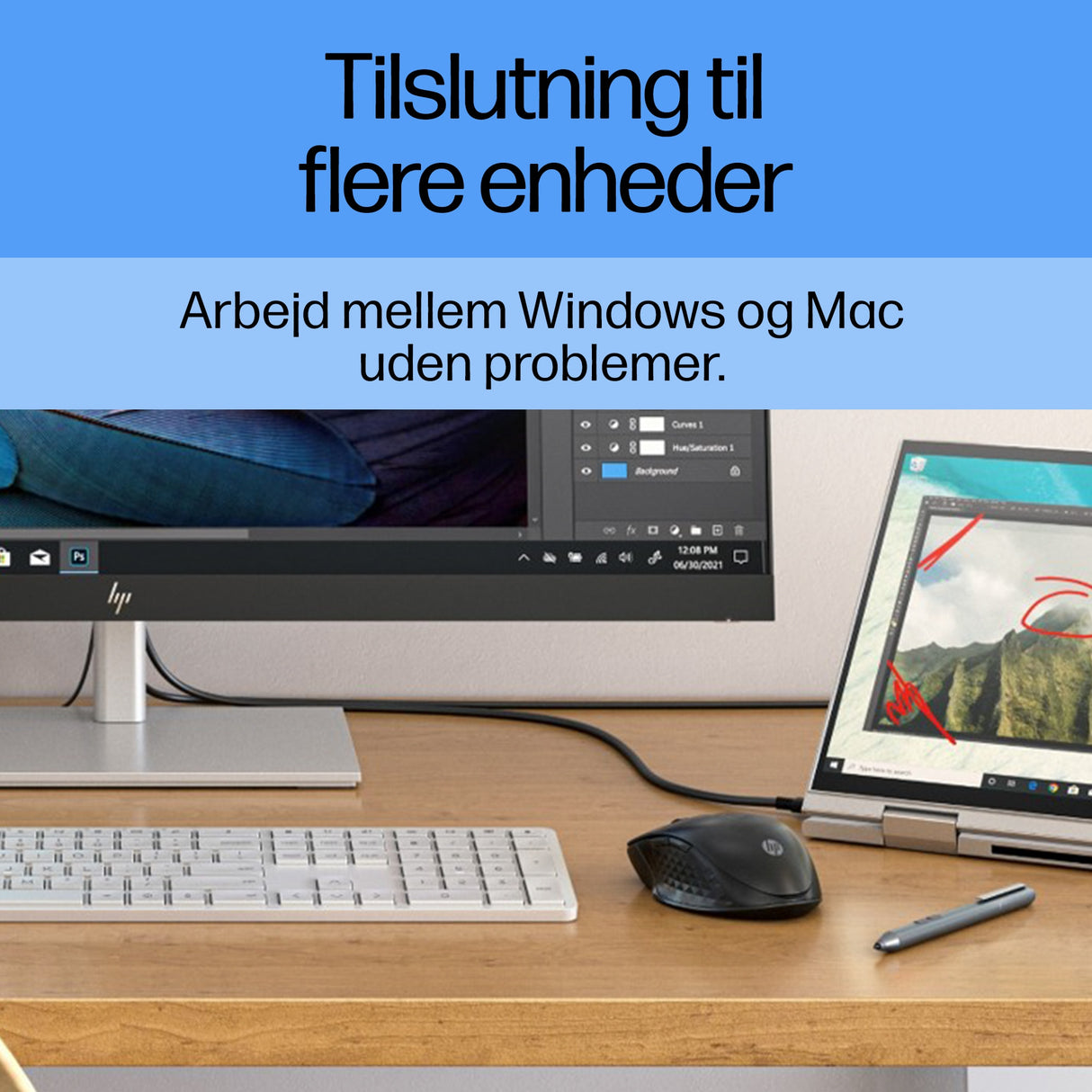 HP 430 Multi-enhed, trådløs mus