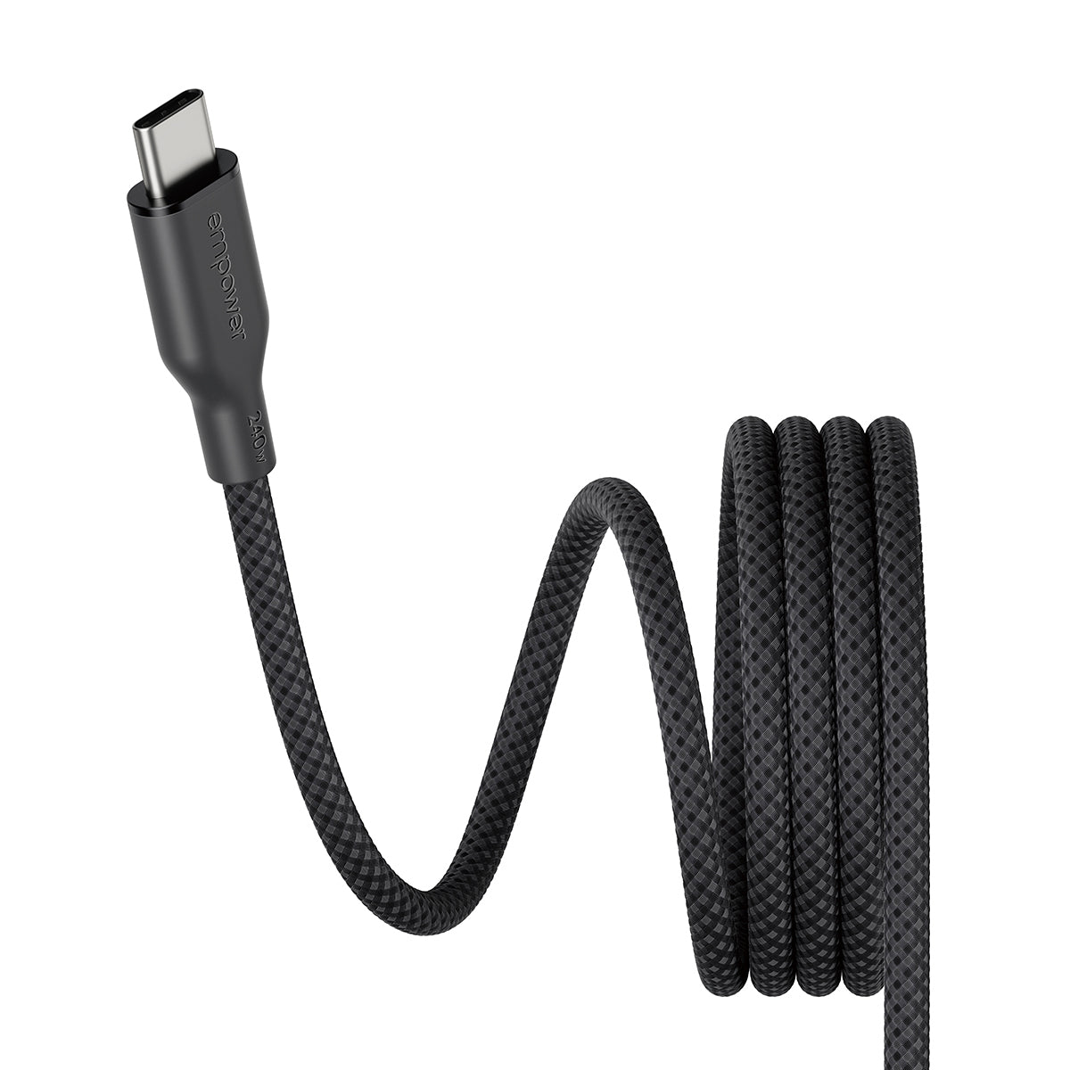 PanzerGlass empower by ® Magnetic 240W USB-C to USB-C Kabel | USB 2.0 | 1.5M | Space Black