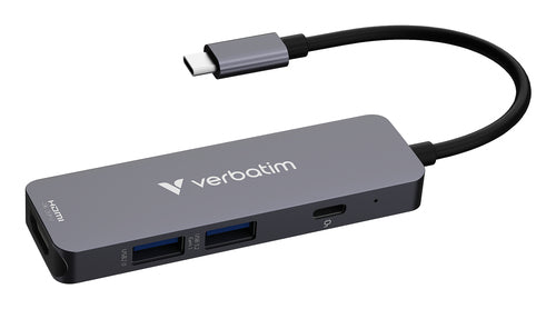 Verbatim 32155 interface hub USB 3.2 Gen 1 (3.1 Gen 1) Type-C 5000 Mbit/s Grå