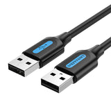 USB 2.0 kabel Vention COJBH 2A 2m sort PVC