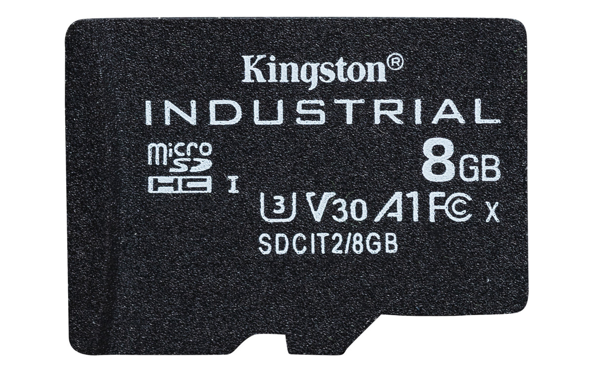 Kingston Technology 8GB microSDHC Industrial C10 A1 pSLC kort + SD-adapter
