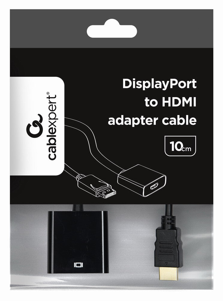 Gembird A-DPM-HDMIF-002 videokabel adapter 0,1 m DisplayPort HDMI Type A (Standard) Sort