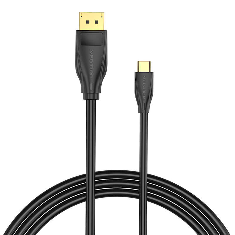 USB-C til DisplayPort 1.4 Kabel Vention CGYBG, 1,5m, 8K 60Hz/4K 120Hz (sort)