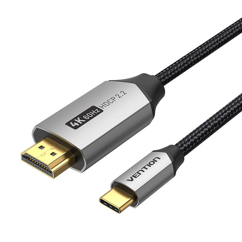 USB-C til HDMI 2.0 kabel Vention CRBBF 1m, 4K 60Hz (sort)