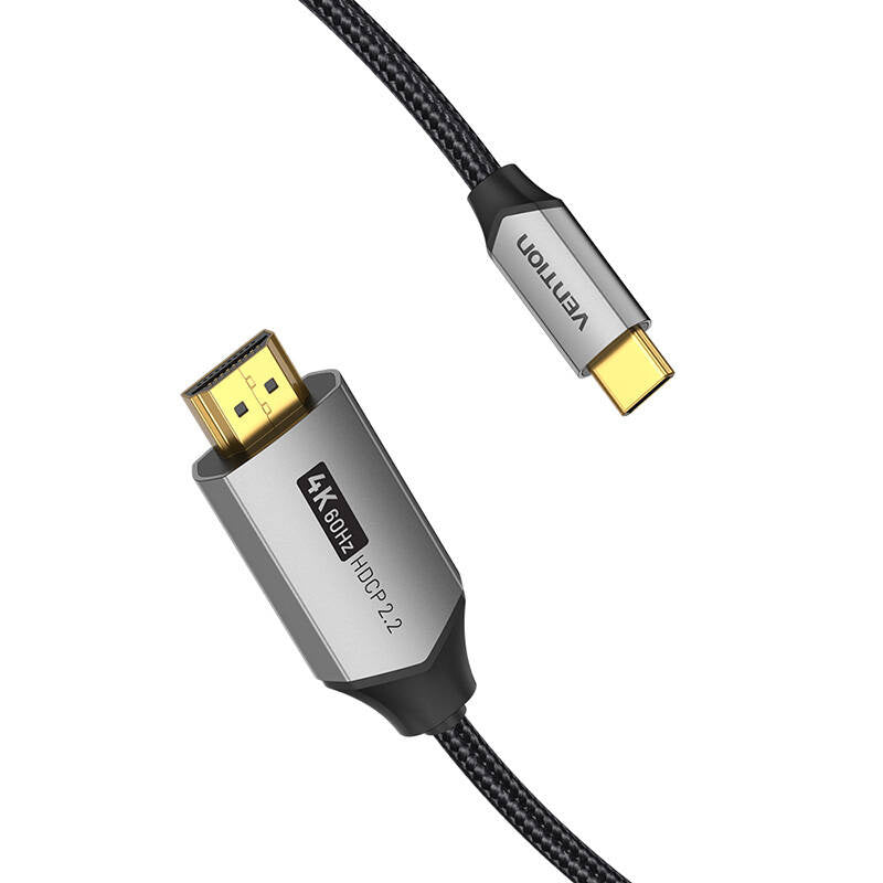 USB-C til HDMI 2.0 kabel Vention CRBBH 2m, 4K 60Hz (sort)