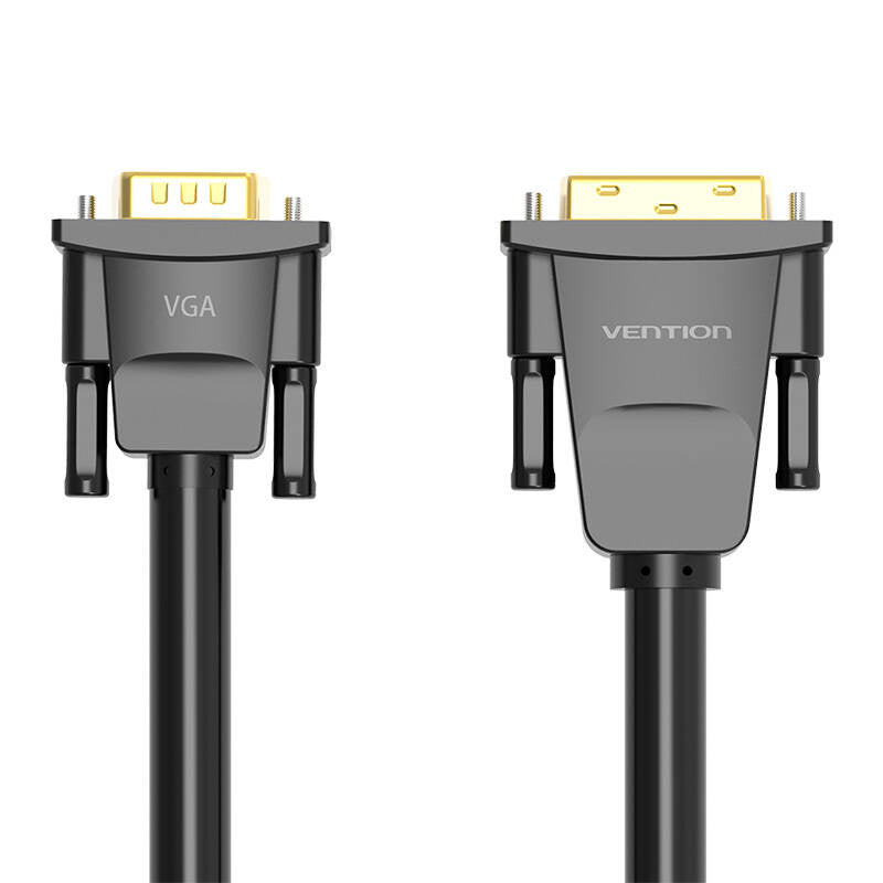 DVI (24+1) til VGA Kabel Vention EABBG 1,5m, 1080P 60Hz (sort)