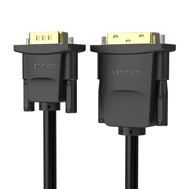 DVI (24+1) til VGA Kabel Vention EABBG 1,5m, 1080P 60Hz (sort)