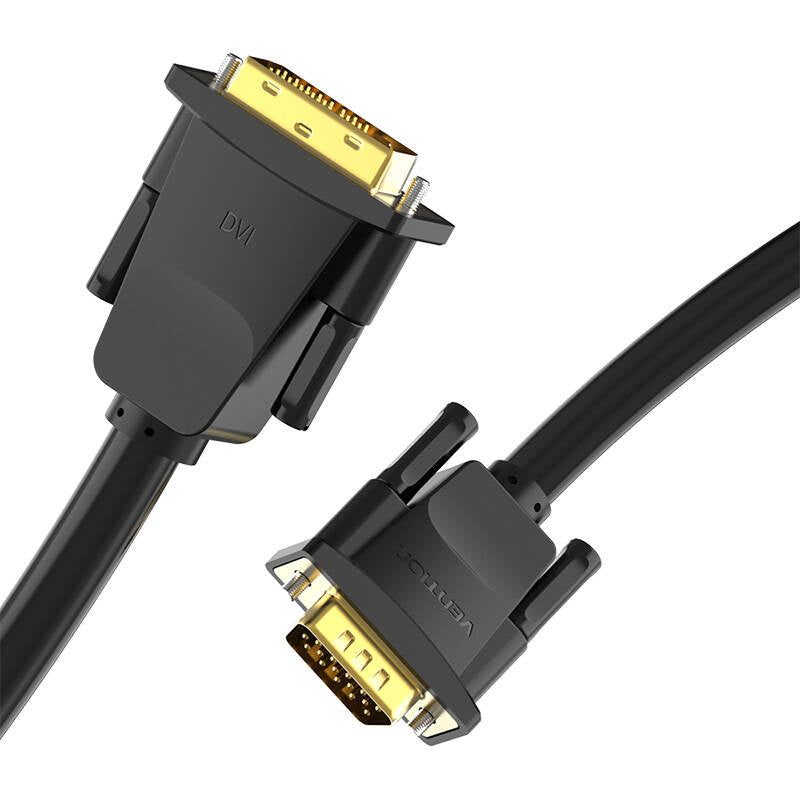 DVI (24+1) til VGA Kabel Vention EABBG 1,5m, 1080P 60Hz (sort)