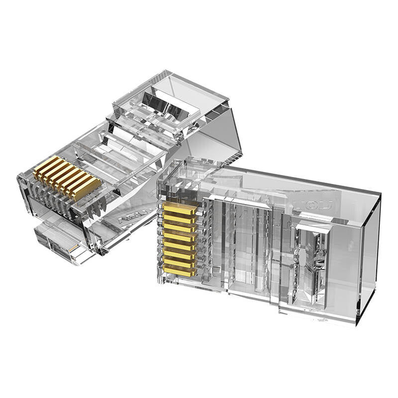 Modular plug RJ45 Cat.5E UTP Connector Vention IDBR0-50 Gennemsigtig, 50 stykker