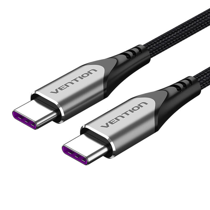 USB-C 2.0 til USB-C Kabel Vention TAEHG 1,5m PD 100W Grå